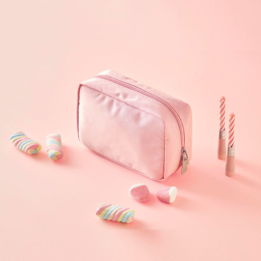 ithinkso DAY MAKE-UP POUCH _ SWEET 自立 機能的 韓国 女性 レディース コンパクト 化粧ポーチ シンプル 収納バッグ かわいい 化粧 小物 コスメ おしゃれ