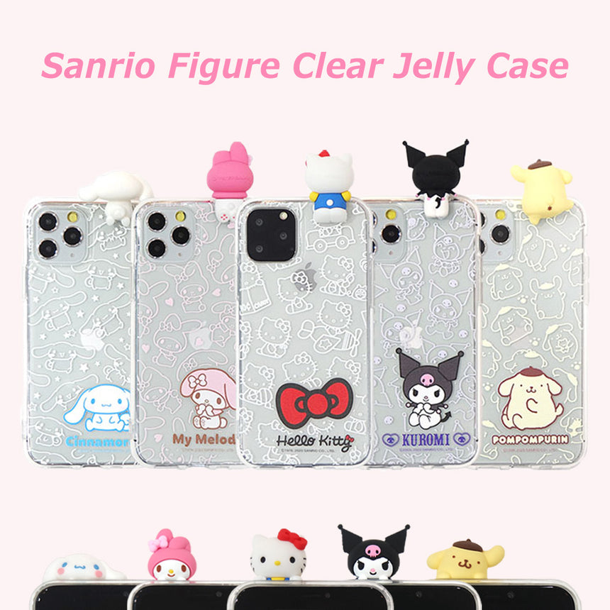【5月31日発送予定】【並行輸入品】Sanrio Figure Clear Jelly Case
